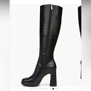 Circus by Sam Edelman Freda knee high boot black croc size 6 1/2